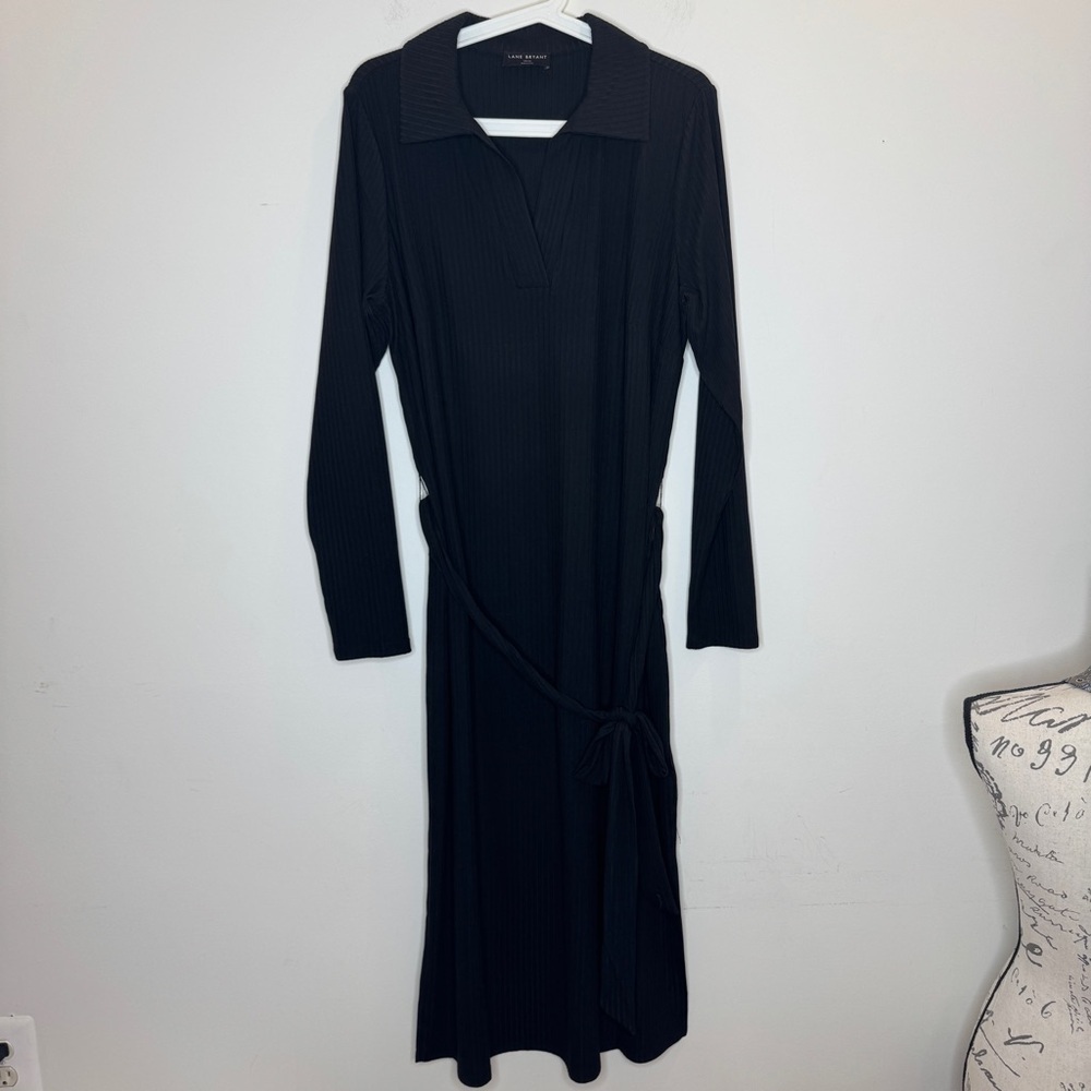 Lane Bryant Black Long Sleeve Dress